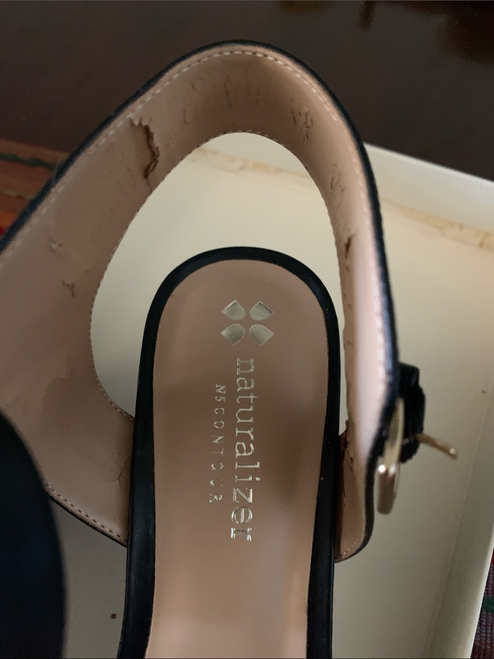 Naturalizer Black Sandals 7.5 New in Box - Picture 7 of 7